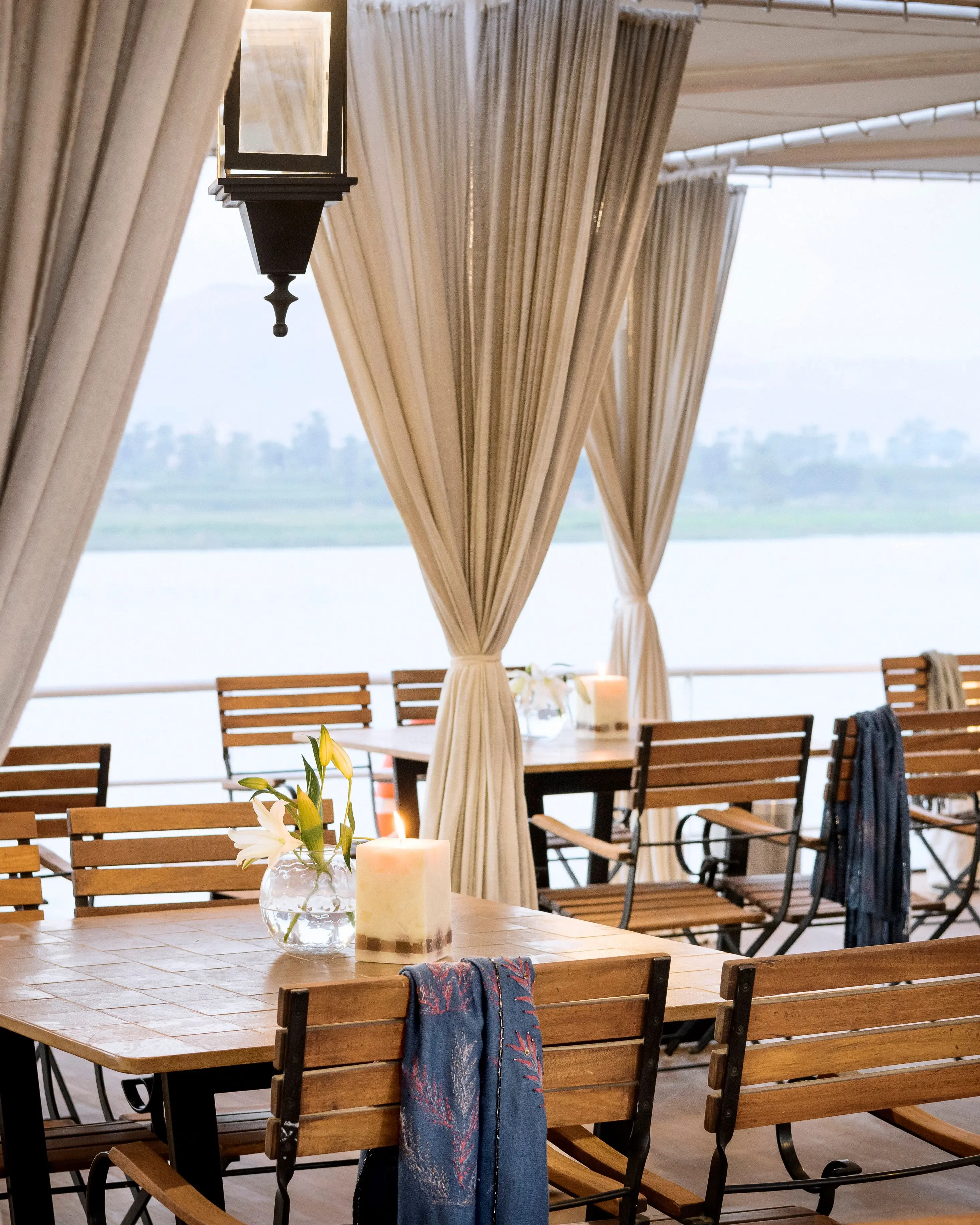 Sun deck of the Sanctuary Sun Boat IV Nile Cruise Nile cruise